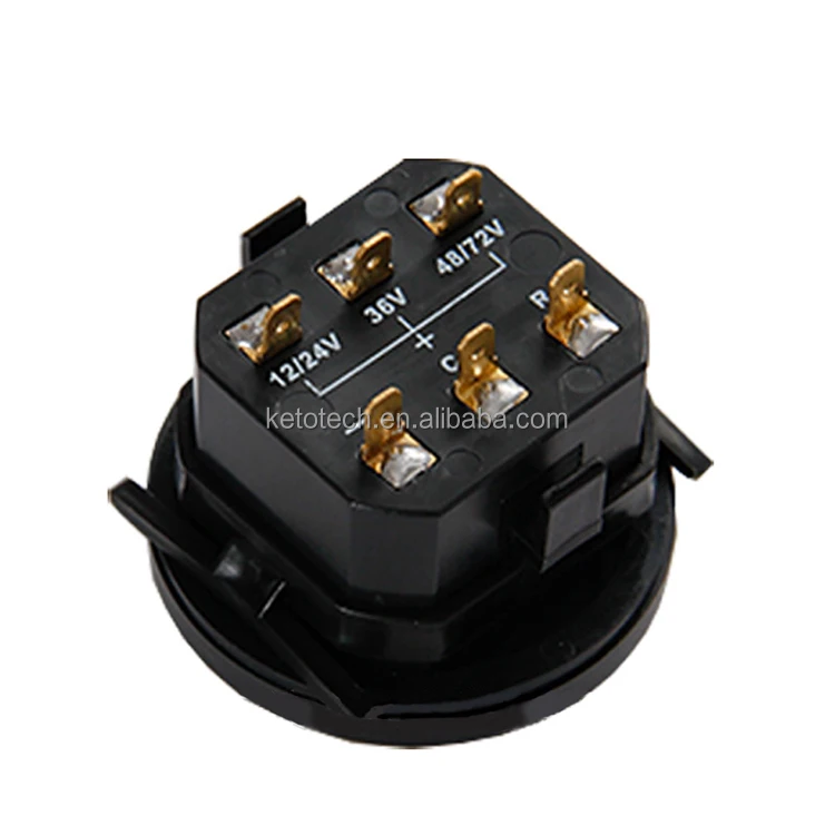 Golf Cart Electric Forklift Electrombile LED Battery monitor tester with engine hour meter