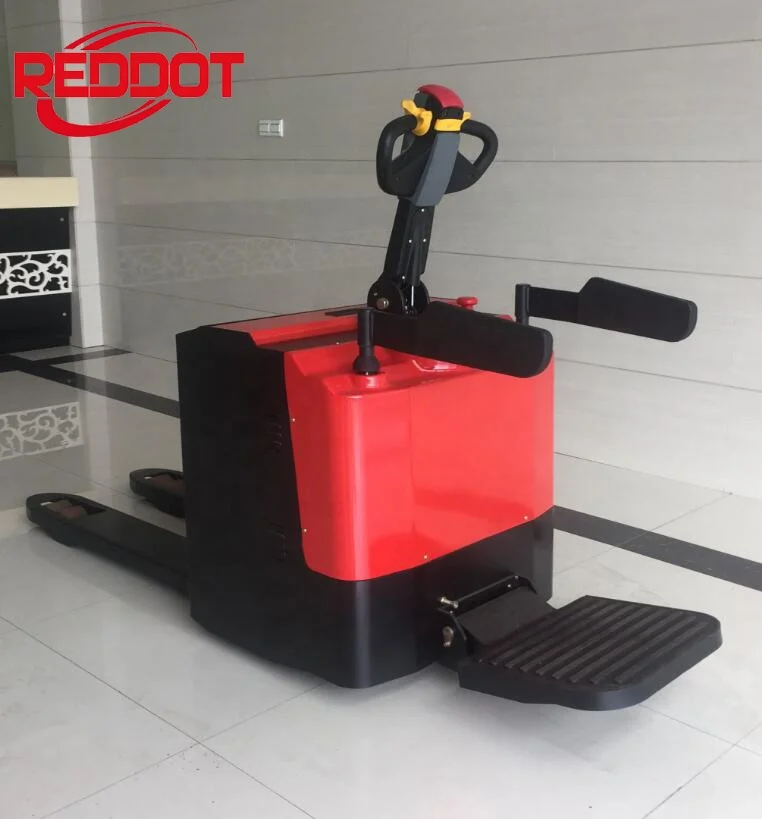 Reddot advanced high standard battery 2.5 tons small electric pallet truck 3 tons with electric steering