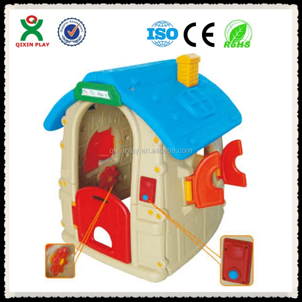 Colorful kids playhouse furniture / kids plastic playhouse for sale QX-18163D