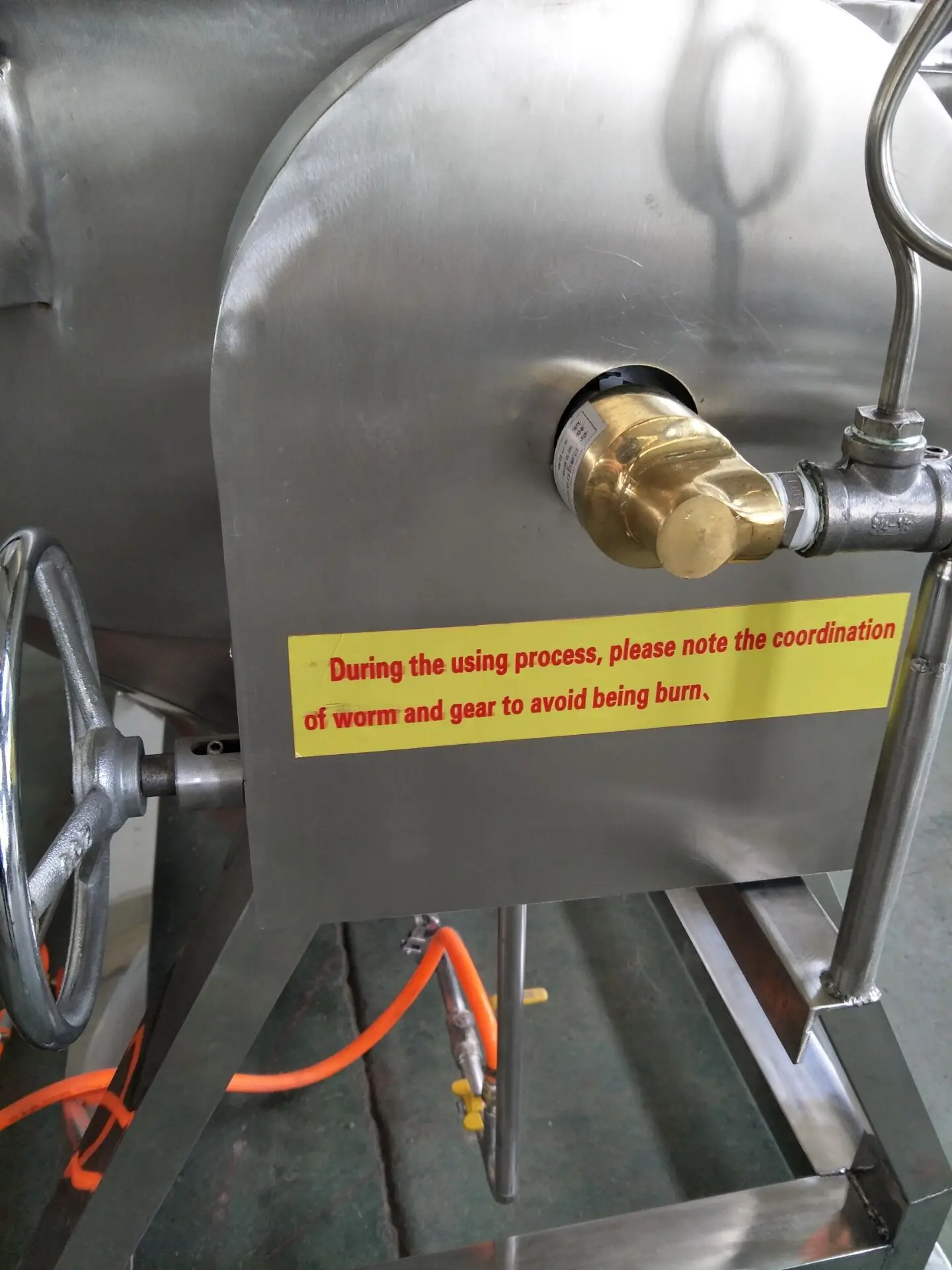 Gas heating conduction oil Cooking Jacketed Kettle with Agitation / Commercial Restaurant Soup Cooking Equipment