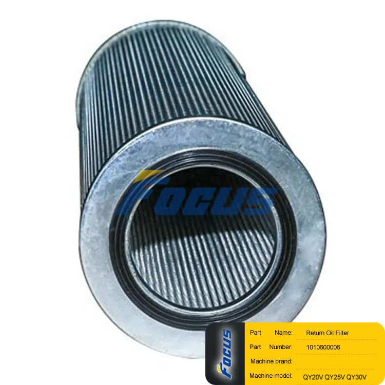 ZOOMLION Truck Crane QY20V QY25V QY30V Spare Parts Return Oil Filter 1010600006