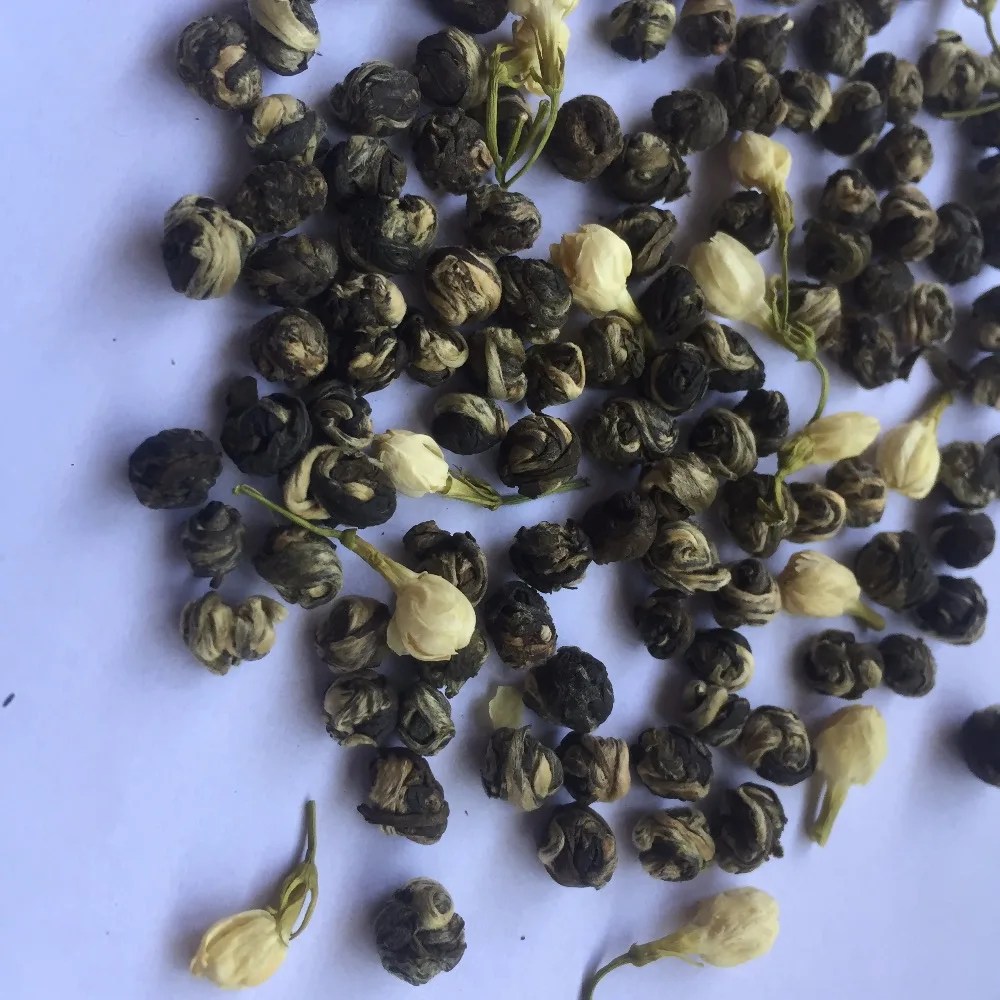 Superfine fujian Jasmine Green Tea Ball Jasmine Dragon Pearls Scented Tea
