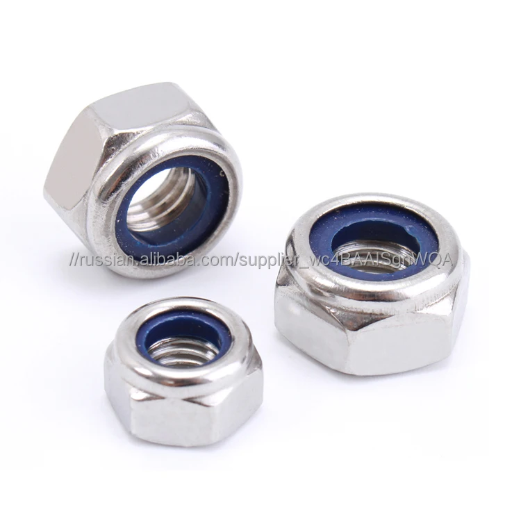 M5 оцинкованная класса 6 стали с нейлоновой вставкой Hex Контргайка Для 3D части принтера