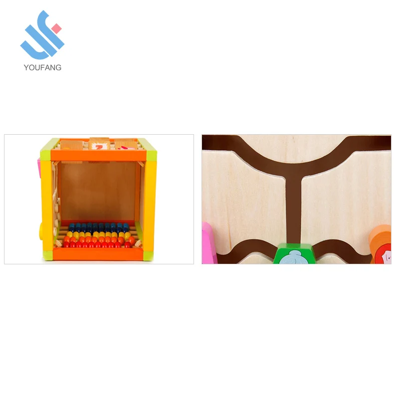 YF-D2878 Wholesale Educational Popular Multifunction Wooden Bead Maze Toy for Kids