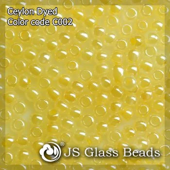 High Quality Fashion JS Glass Seed Beads - C002# Ceylon Orange Opalescent Rocailles Beads For Garment & Jewelry