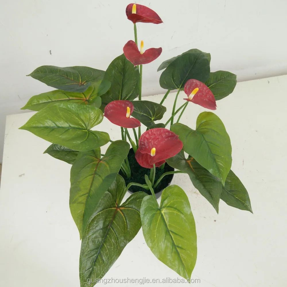 Hot sales anthurium artificial flowers anthurium plants for sale centerpiece flower
