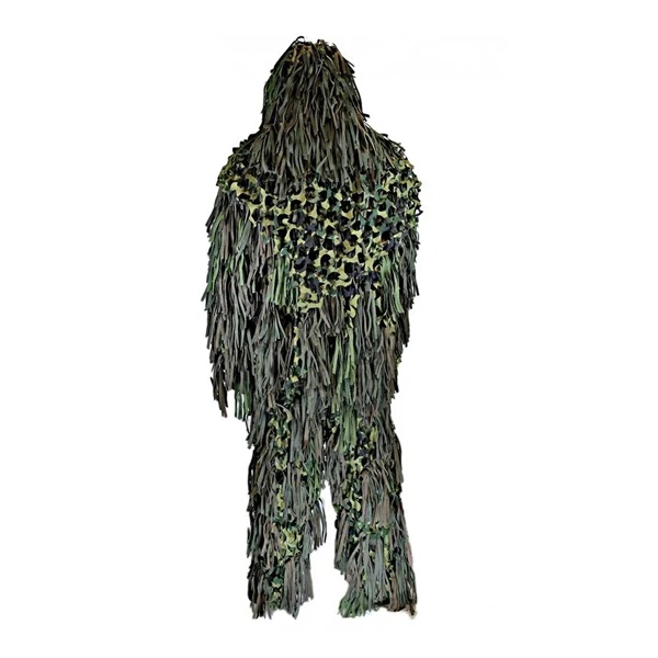 custom ghillie suit China XinXing mesh fabric light weight camo ghillie suit