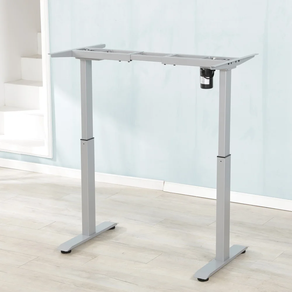 Одиночный мотор два разделы 720-1200 мм с электрической регулировкой высоты стоьте вверх, передвижные письменные столы с регулировкой высоты