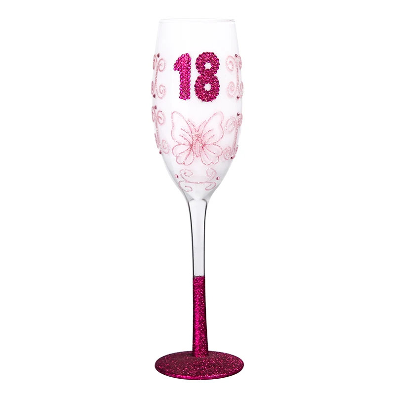 Ручная Роспись Бокал Wineware, Home Decor, Tablewear, подарок, Anniversiry подарок 7.5 HWF8010