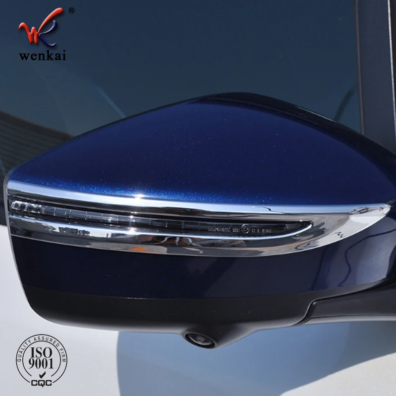 ABS Side Door Rear View Mirror Strip Decoration Trim For Nissan Leaf ZE1 Kicks 2017 2018 Car Accessories