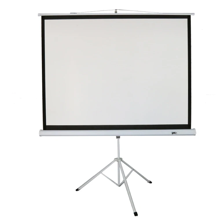 100 дюймов руководство проекционный экран штатив с матовый белый/стекловолокна/Стекло бисером