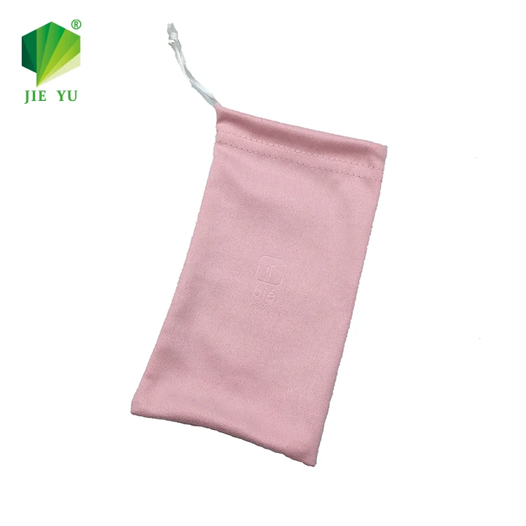 Soft Drawstring Eyewear Sunglasses Microfiber Cloth Pouch Case