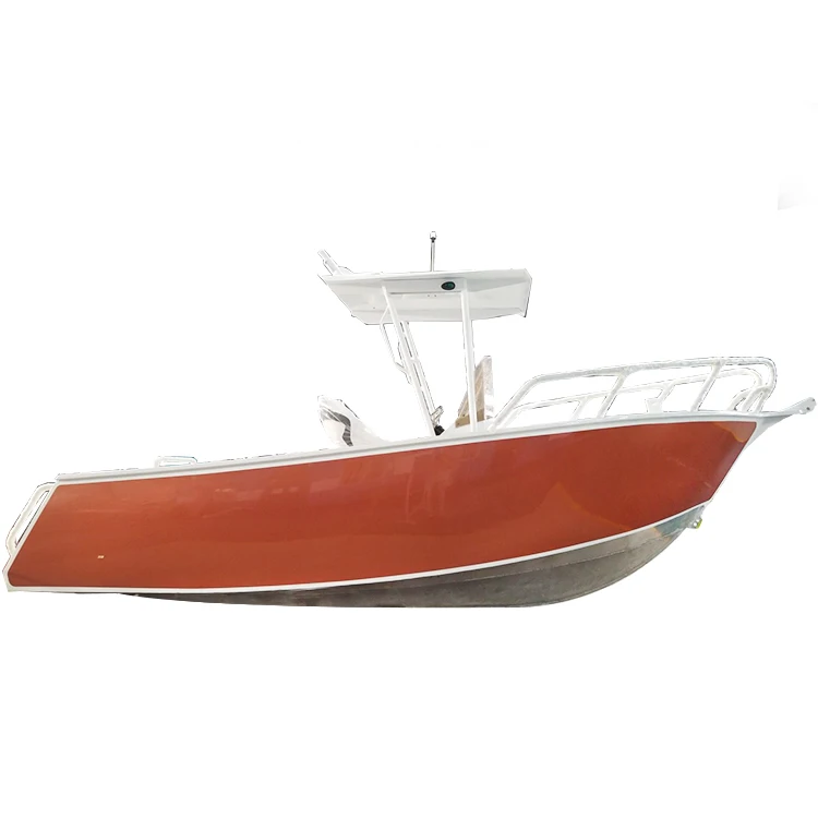 Aluminum center console open fishing boat