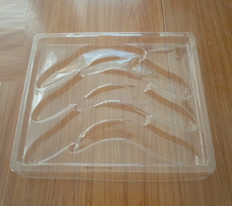 disposable plastic oyster tray with compartments