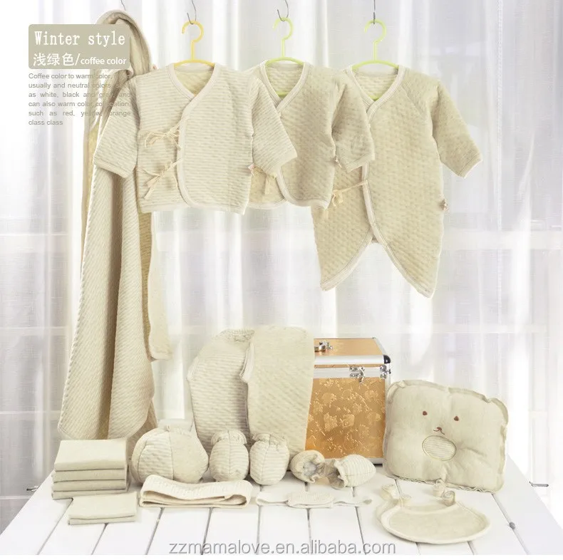 Wholesale newborn baby girls clothes cotton 22pieces 0-6months infants baby girl boys clothing set baby gift set without box