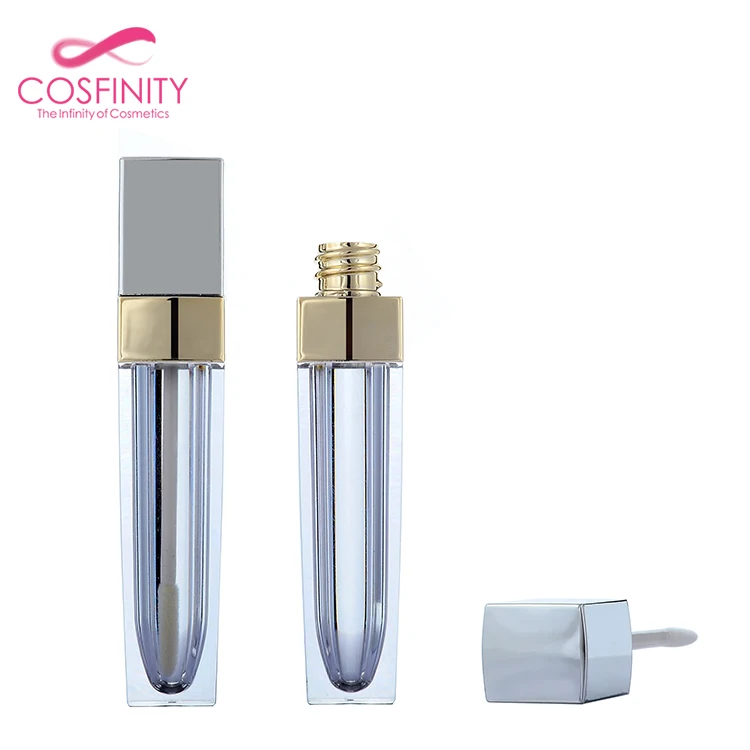 Popular design Fashion design liquid lipstick container eco-friendly empty lipgloss tube packaging lip gloss tube with brush