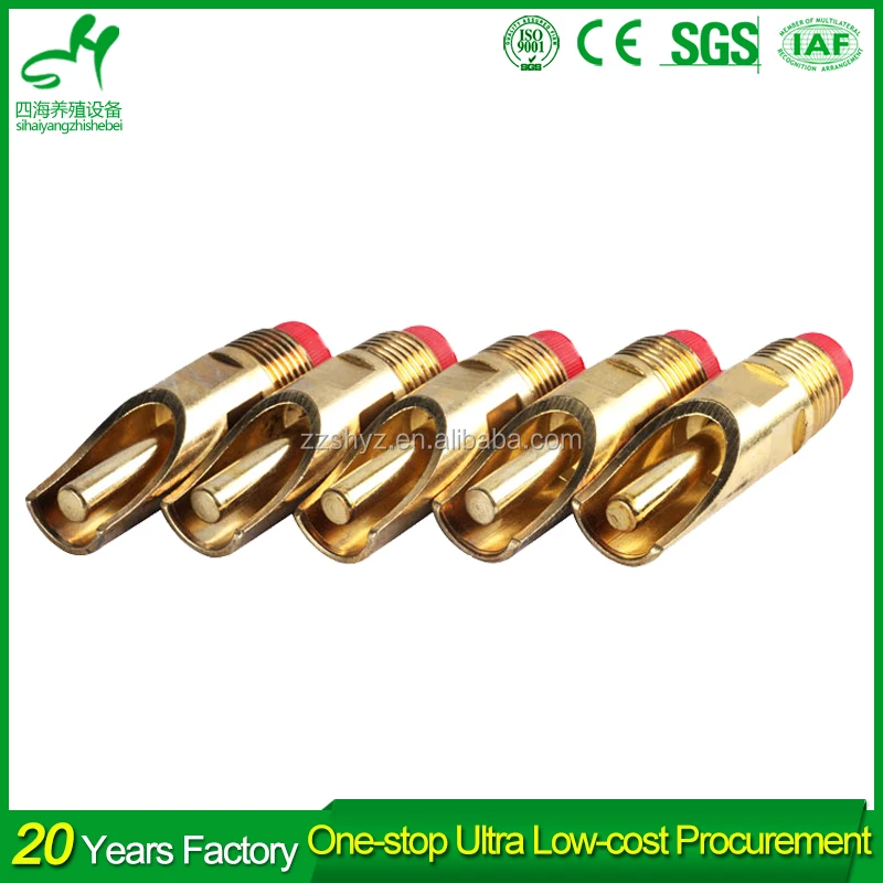 Оптовая продажа Нержавеющей Стали Воды Свинья Ниппельные Поилки Для Свиней Сельскохозяйственное Оборудование