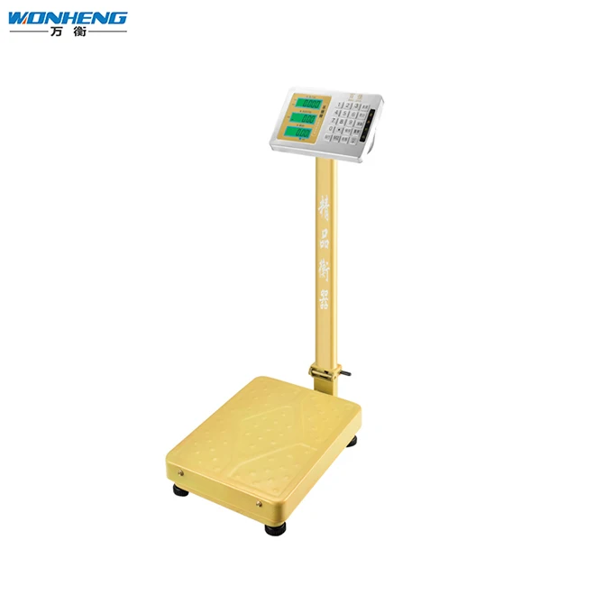 Yellow 100/300/600kg Capacity Different Indicators Platform Scale/balance
