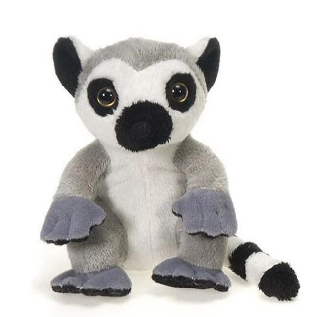 Stuffed Wild Animal Plush Lemur Toy with Custom T-Shirt
