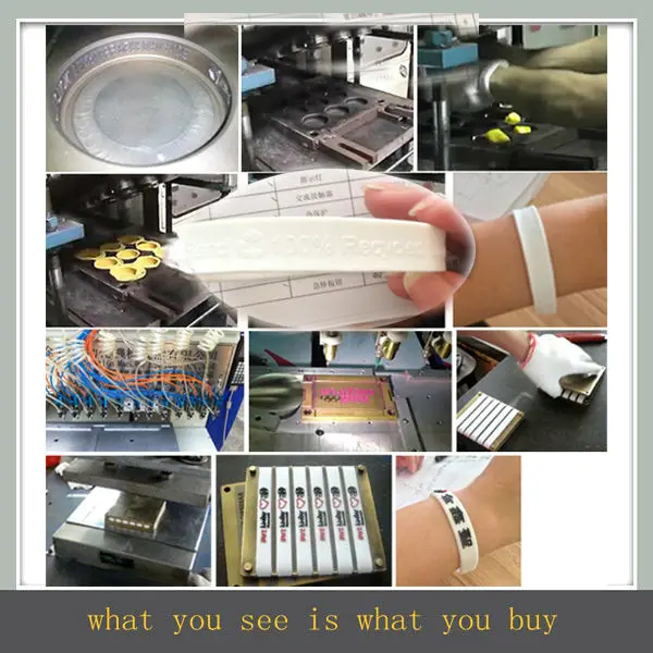 чугуна силиконовая debossed браслеты делая машину