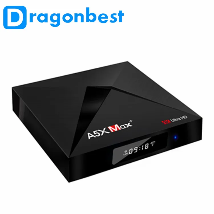 A5XMAX + Интернет-ТВ-приставка android 7 1 приставка google play store загрузка приложения RK3328 4 ГБ 32 tv-приставка с лучшим популярным кабелем