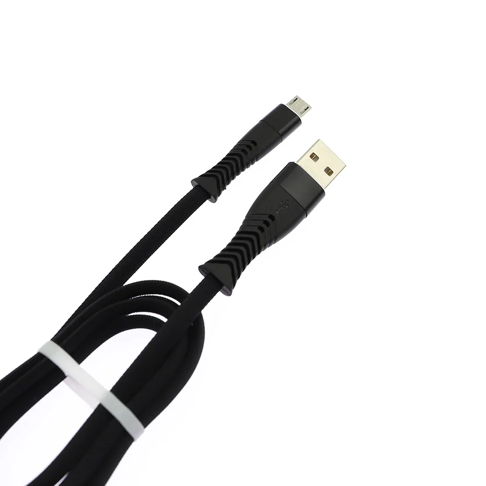 
2019 New arrival fish bone 2.4A micro usb cable with both charging and data for Android mobiles 