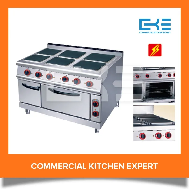 2016 Competitive Prices 6 Burner Electric Cooker Oven Hot Plate Stove Oven