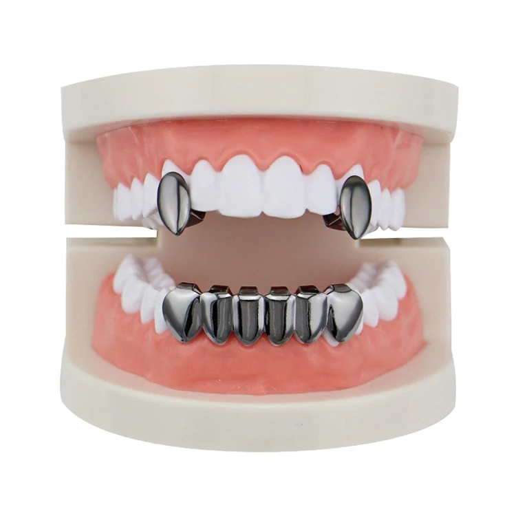 Hiphop Top Teeth Grillz Gold