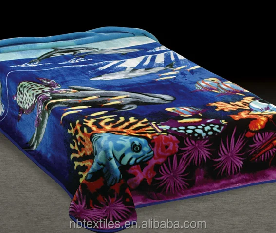 Mink blanket in china/raschel blanket