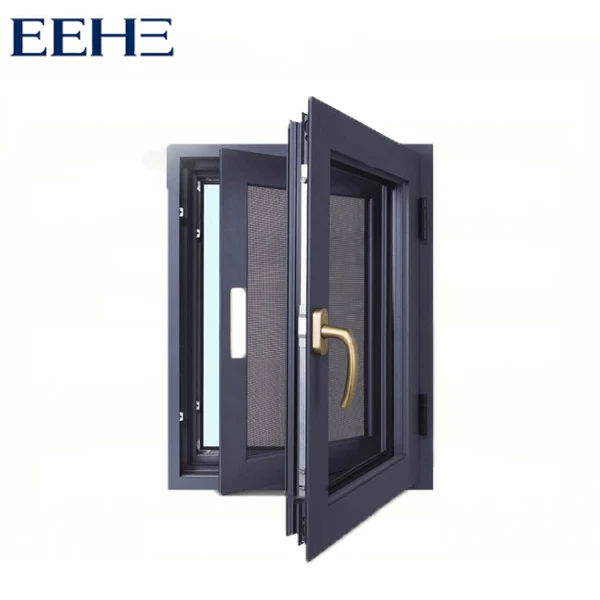 
sound proof aluminum window with fix glass and handle 