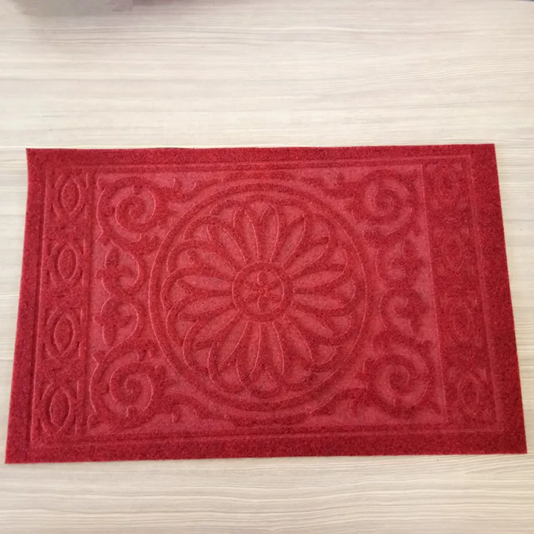 Новая модель, тисненый Коврик для двери, коврик для пола из ПВХ