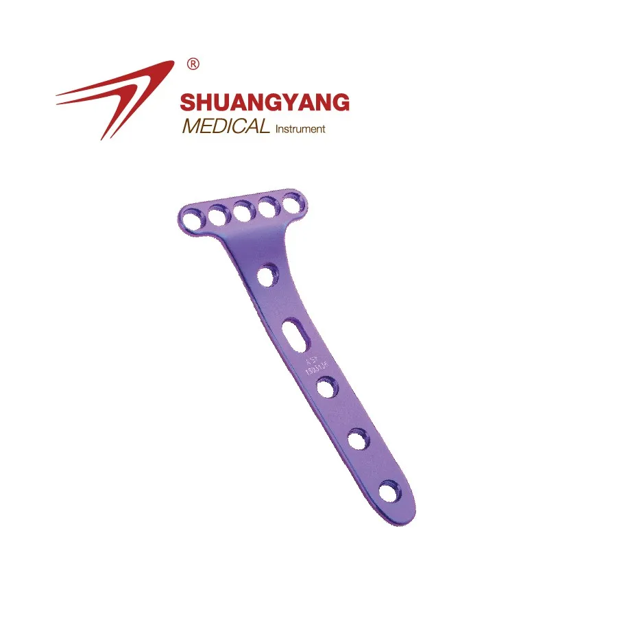 Дистальный воллярный радиус титановая фиксирующая компрессионная пластина ортопедический имплантат дистального типа