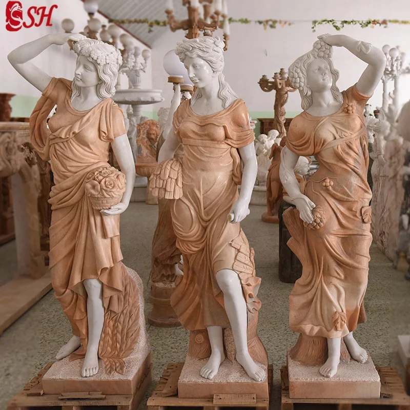 Marble Statues for Sale Life Size Outdoor Customized Size Garden Decoration SH-SHENGHUA 1 Piece Western CN;HEB SH-221 T/T