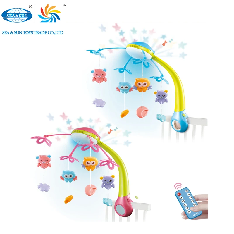 Забавная игрушка-кольцо для кровати детский музыкальный мобильный B/O мультяшный Колокольчик для кровати