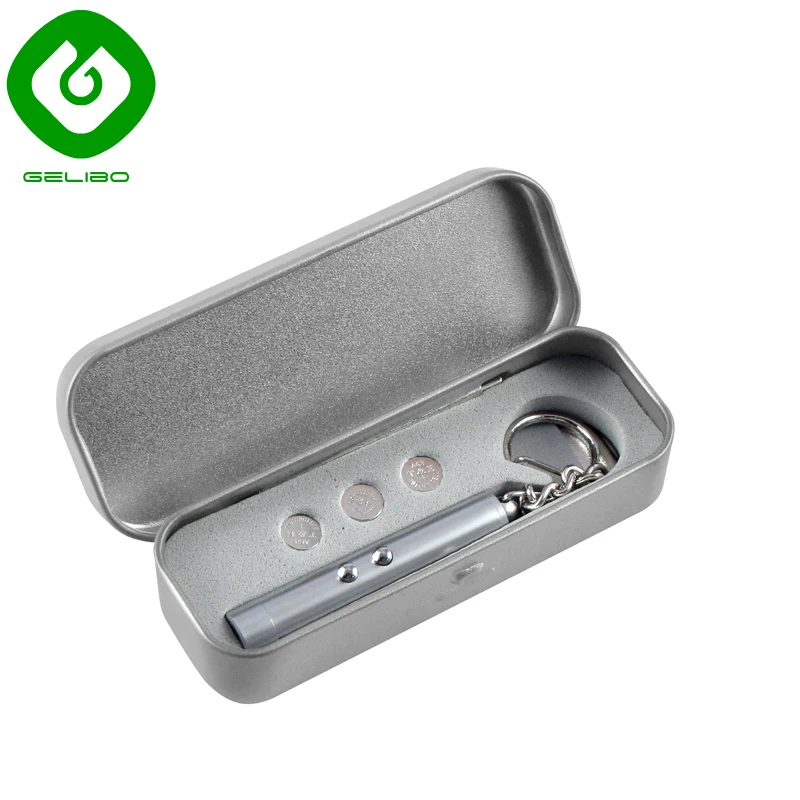 Hot sale 2 in 1 LED Flashlight keychain with Laser Pointer