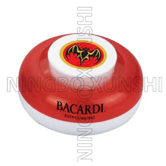 
Promotion portable solid white base transparent Plastic round magnet press button up stationery desktop office note clip holder 