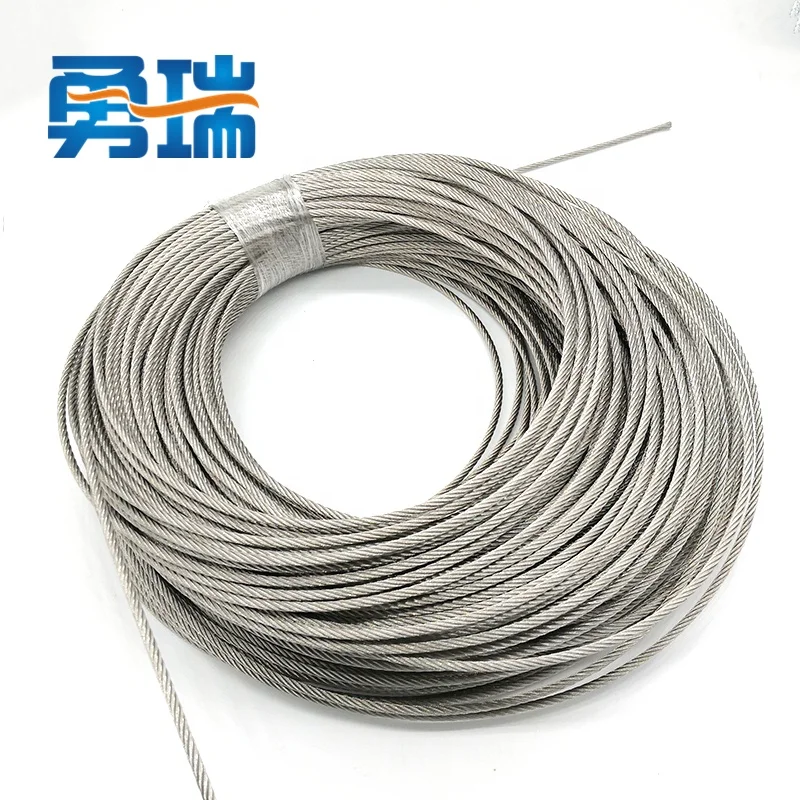 Магазин фабрики 304 Проволочный Трос из нержавеющей стали 4 мм 7*19 IWS авиационный кабель для подвешивания знаков