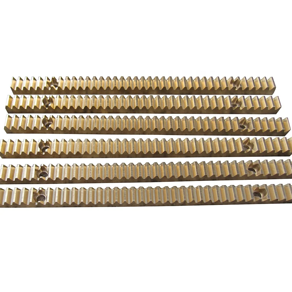 
High precision custom brass rack and pinion gears from Wenling Junhong Gear Rack Factory 