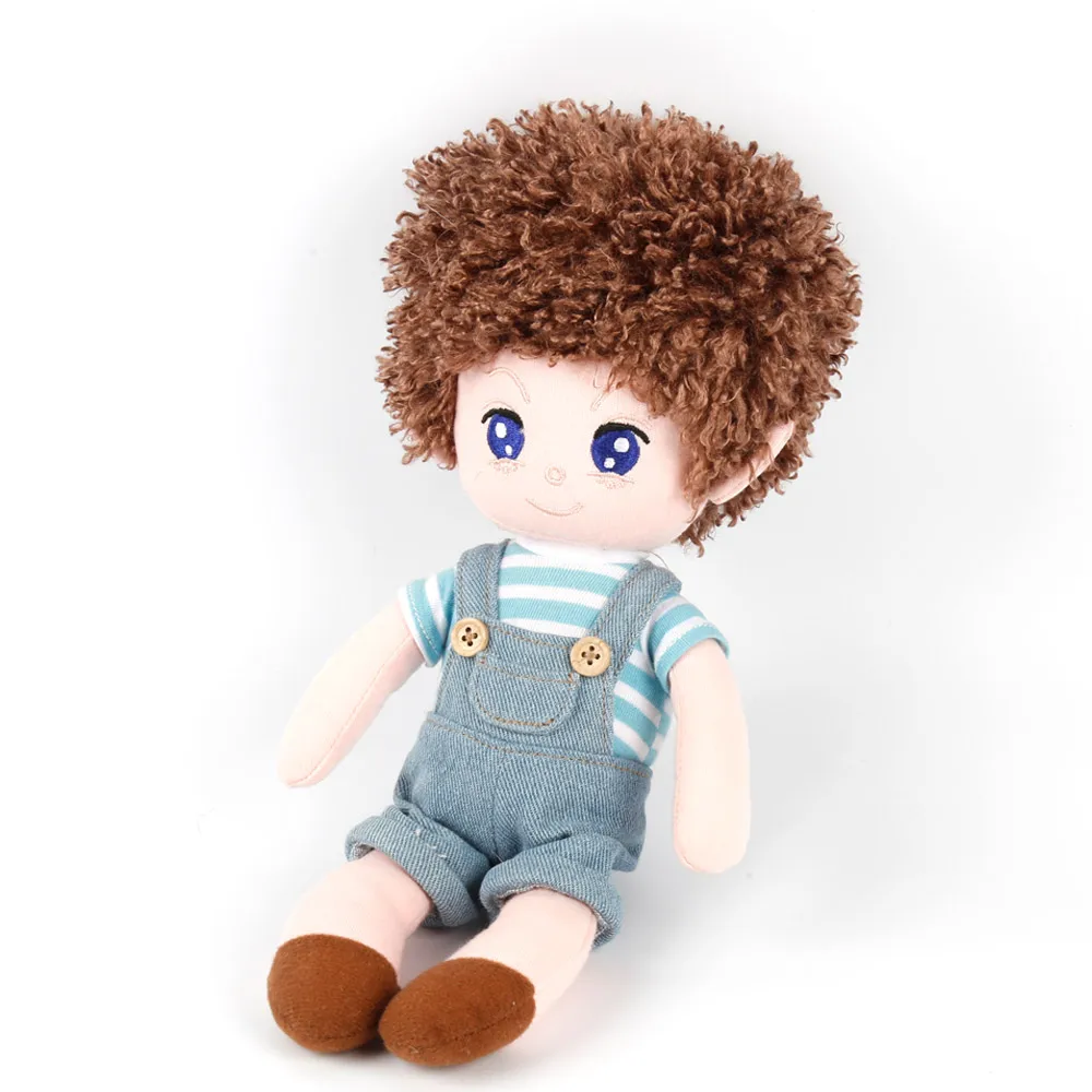 China suppliers custom made cotton stuffed cute boys rag dolls
