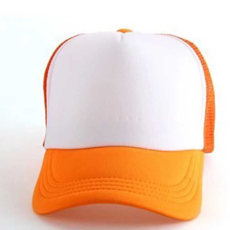 Advertising Custom Sublimation Hat Blanks Kids Cotton Baseball Mesh Hat For Sublimation Printing