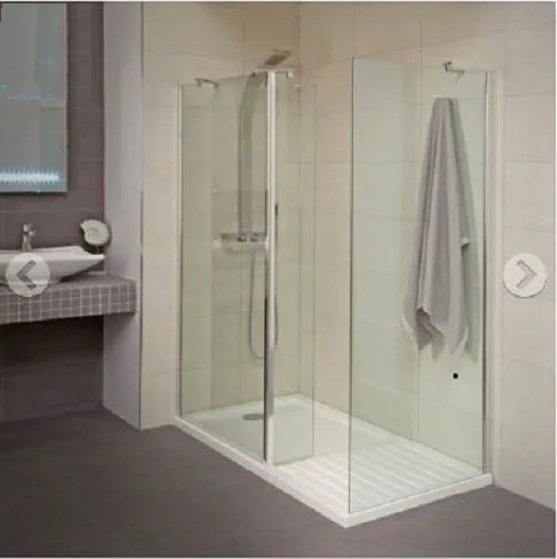 Bathroom folding shower bath screen