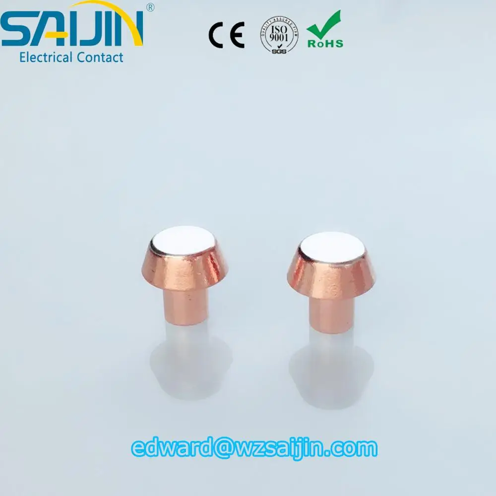 7,5 мм диаметр головки электрические серебряные контактные точки контактные заклепки
