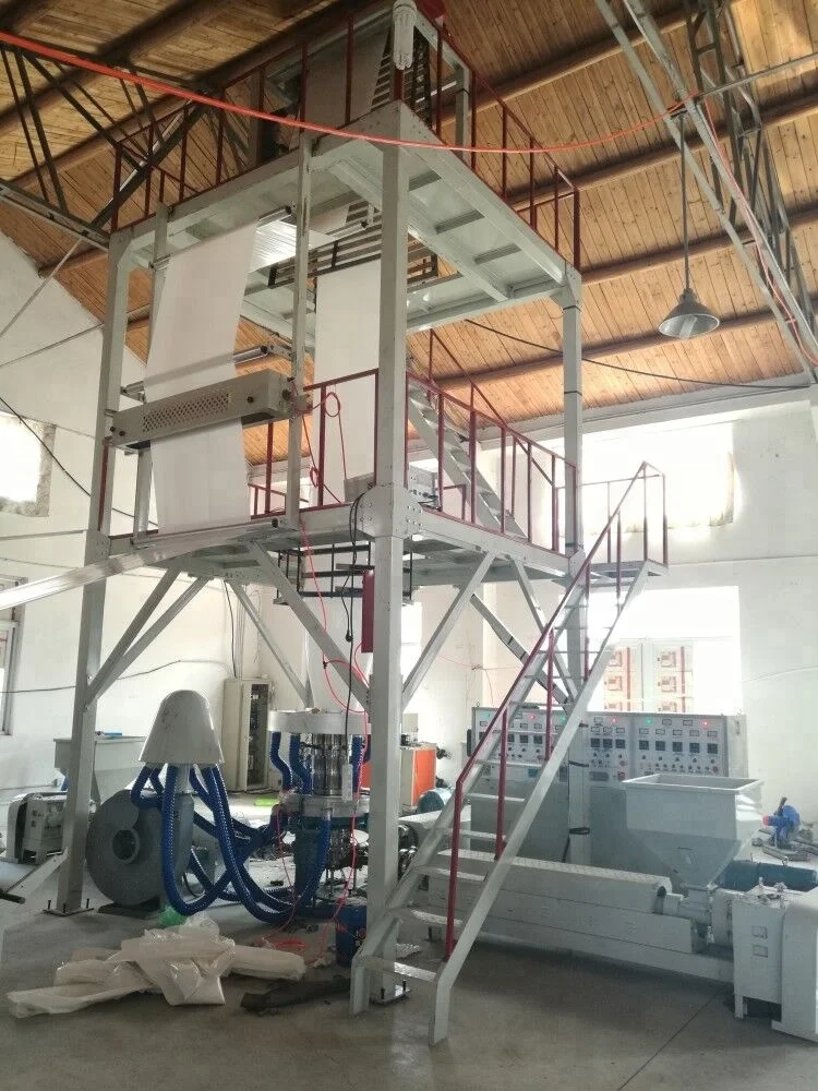 
LIFENG SJ-G1500 Three Layer Co-extrusion Rotary Die Film Blowing Machine Price 