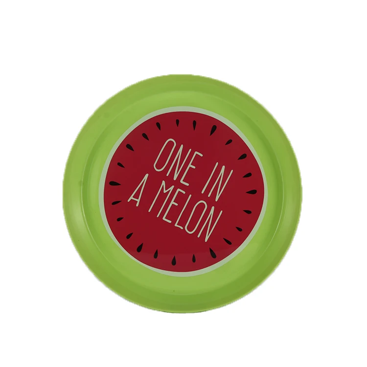 Green Round Disposal Plastic Food Fruit Container Packaging Sushi Tray Party Tray