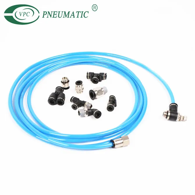 PC PL 6mm 8mm 10mm 12mm 14mm 16mm Metric Tube Male Thread Pneumatic  Connector Plastic  One Touch Air Push In Fitting