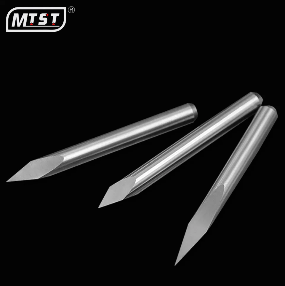 MTST 3.175mm  three face engraving bit cnc cutting tools solid carbide tools cnc engraving machine pvc cutter