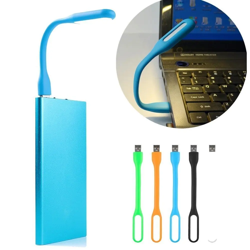 Flexible LED USB Gadgets Light Lamp 180 Degree Adjustable Portable Lamp for Power Bank PC Laptop Computer & Other USB Devices