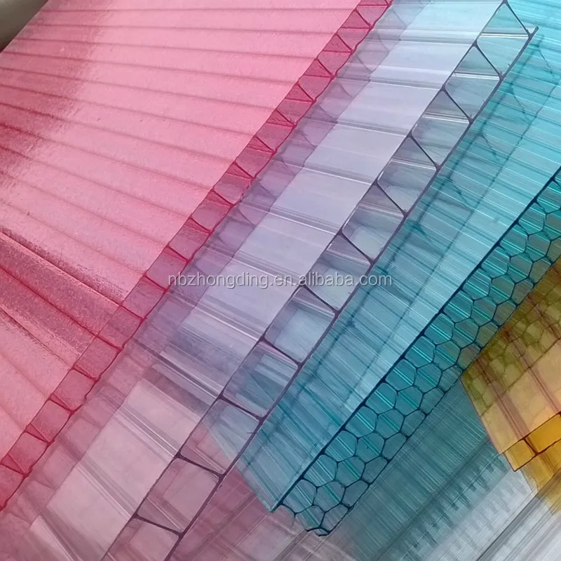 
100% Bayer Polycarbonate Hollow PC Sheet with 50um UV Protection 