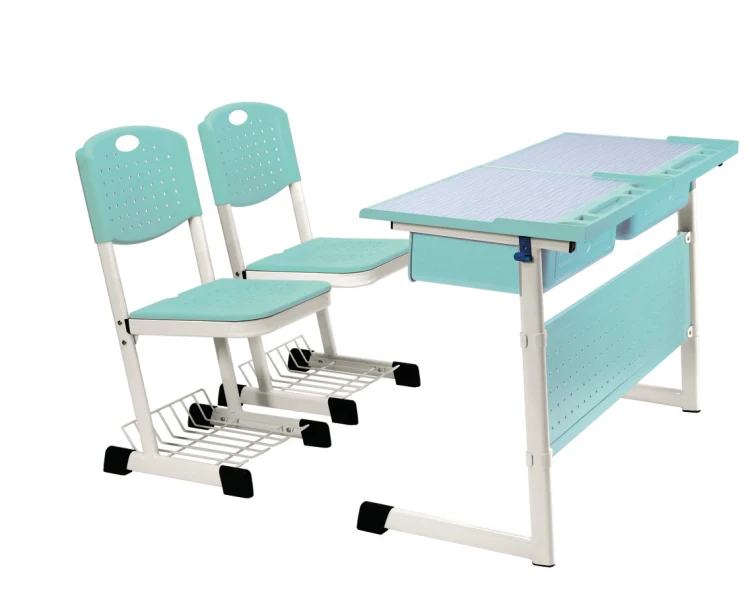 modern hot sale 2 seats fix school furniture wholesale primary school furniture