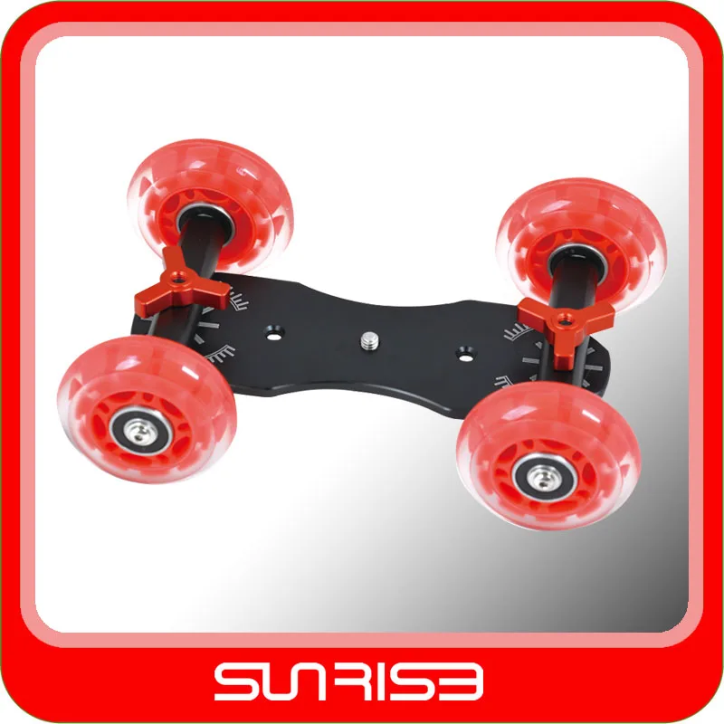 Sunrise Table Cart Auto/Dolly Slider/DSLR Truck Skater for Video Camera